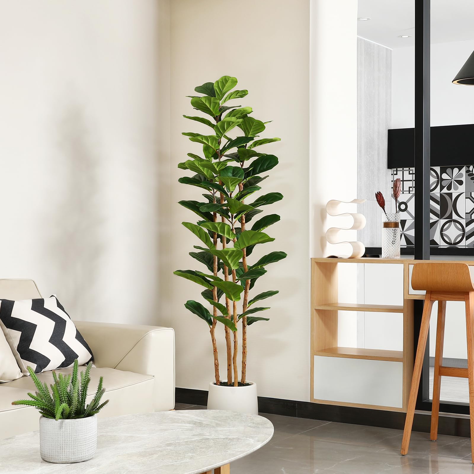Искусственное дерево фикуса с  – обзор и цена Ficus Lyrata Tree